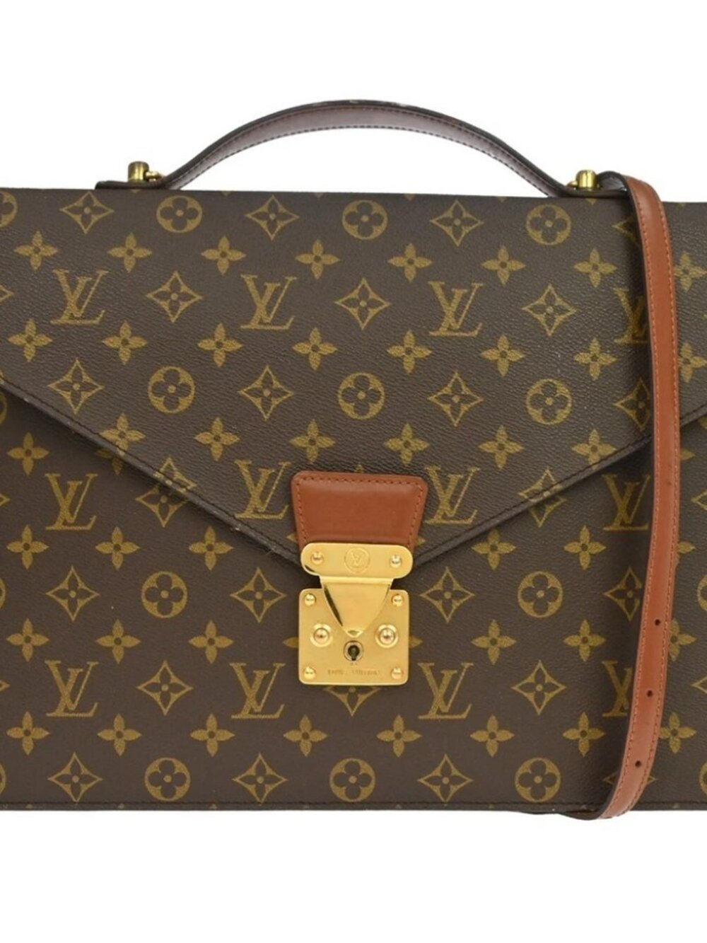 LOUIS VUITTON MONOGRAM PORTE DOCUMENTS BANDOULIERE